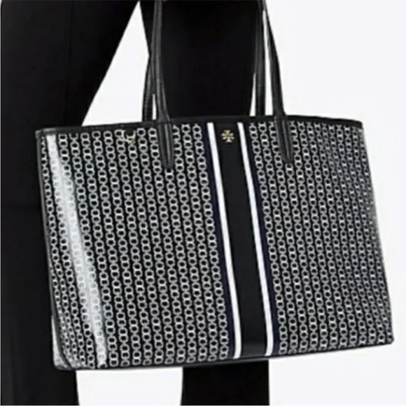 Tory Burch Black Gemini Link Tote - Picture 1 of 5